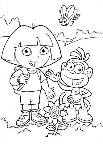 Coloriages Dora